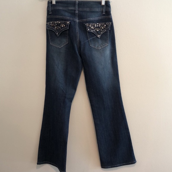 Cachet bling jeans size 6 double button for closure - Picture 5 of 9